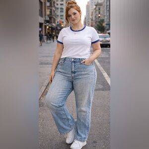 Vintage 2006 Levi’s 550 Jeans Women 16L Plus Size Y2K Light Wash Relaxed Fit